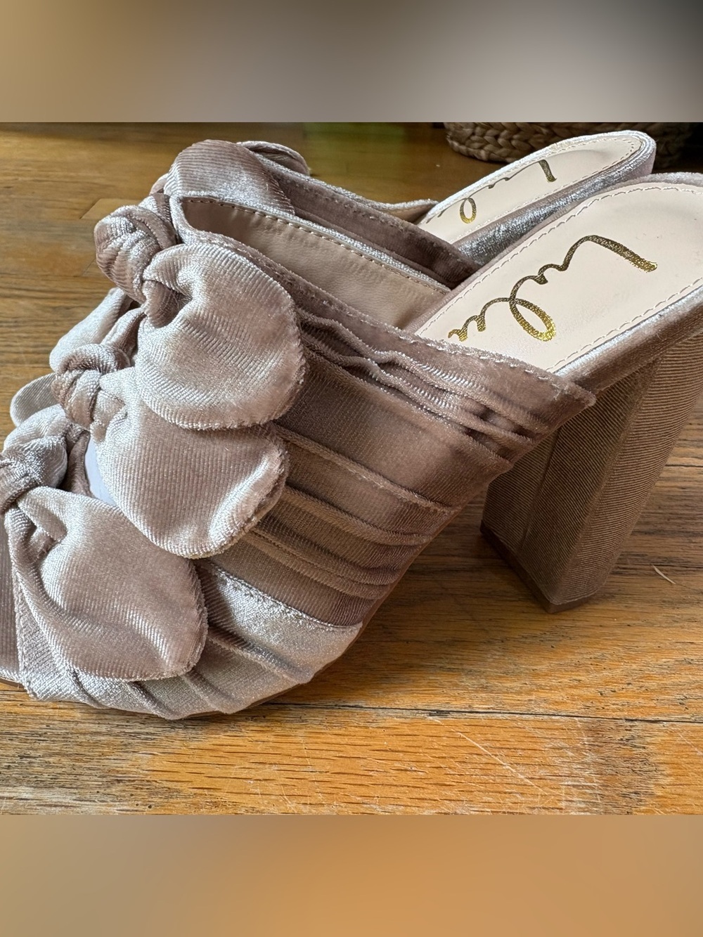 Lulus Velvet Knot high Heels - Picture 7 of 10